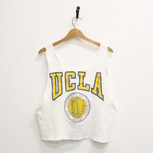 Vintage University of California Los Angeles UCLA Tank Crop Sweatshirt Medium